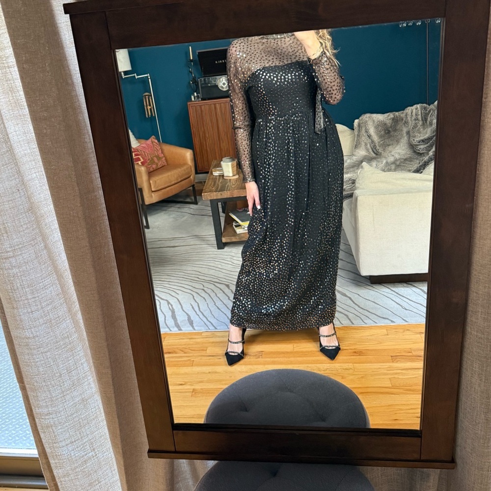Chic Black Long Sleeve Dress